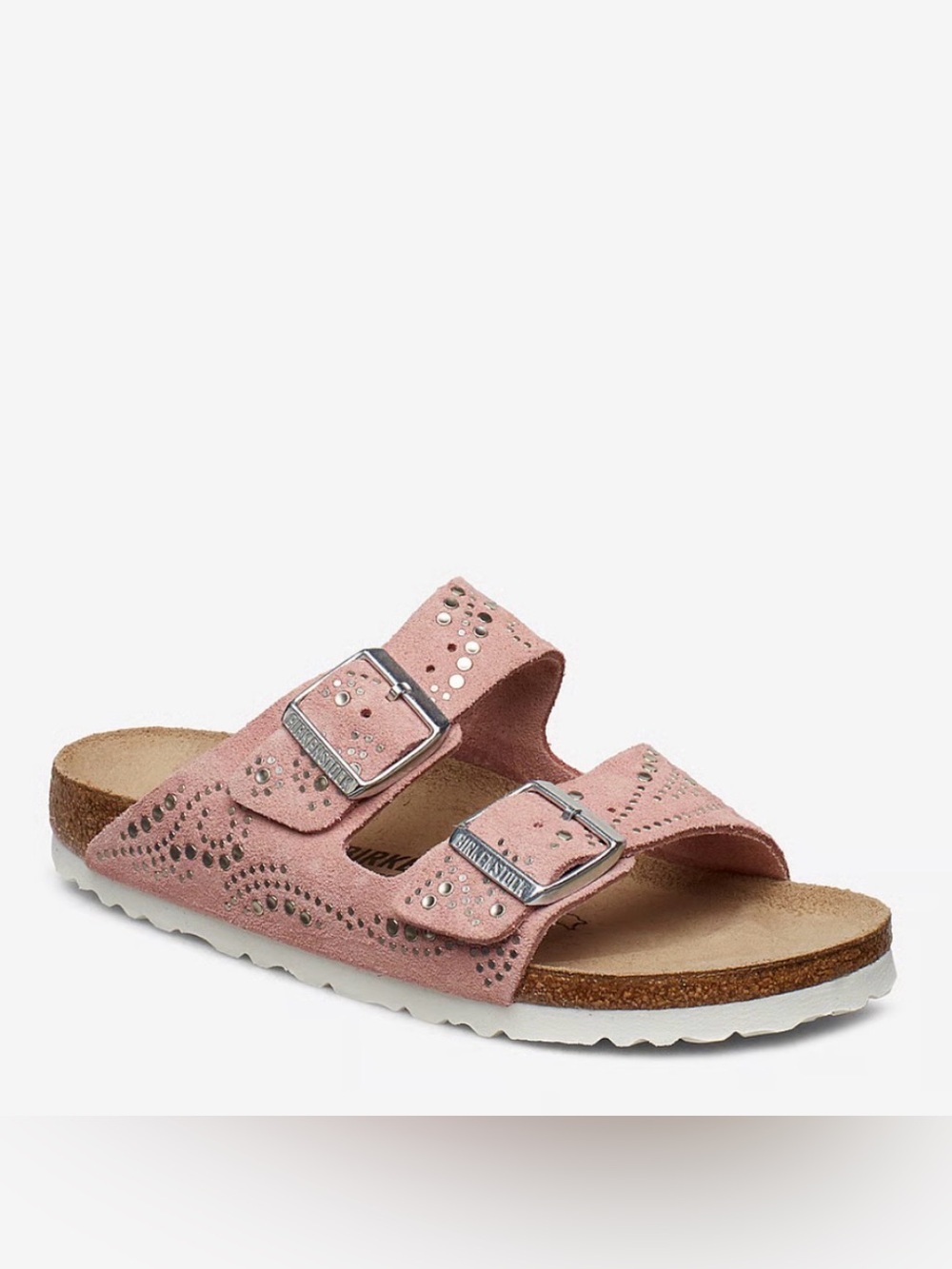 Birkenstock Women’s Pink Arizona Studded Two-Strap size 40